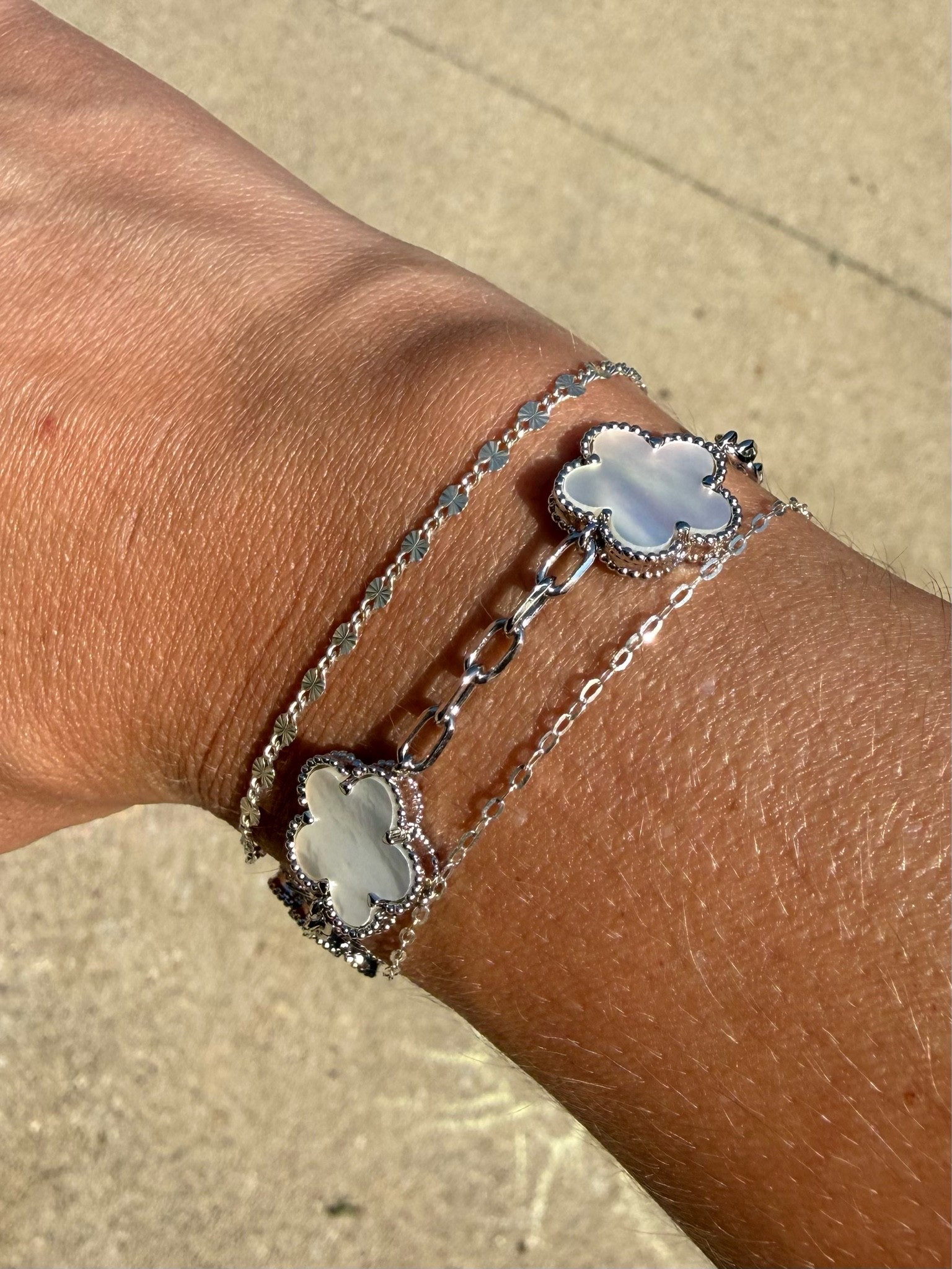 Obsessed with my current bracelet stack! 

Silver // white gold // permanent bracelet // gifts for her // Amazon

#LTKmomlife #LTKootd #LTKBeauty