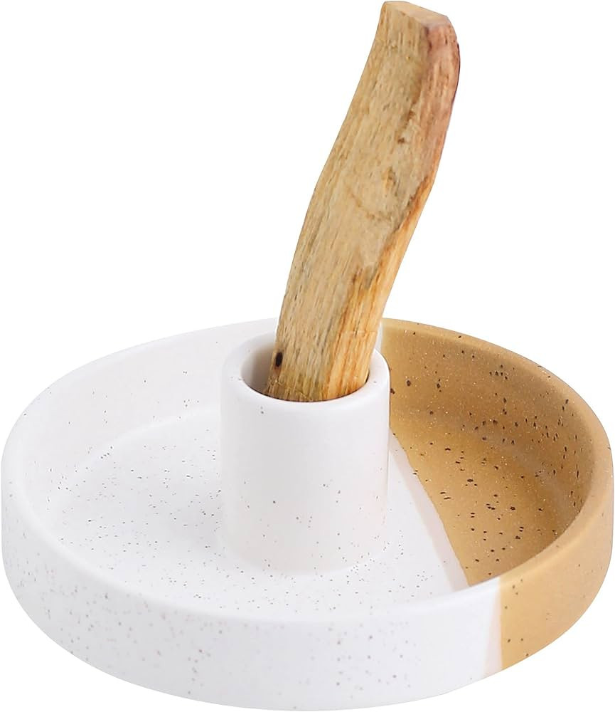 Ceramic Palo Santo Holder, Incense Holder for Palo Santo Sticks, Scent Wood Stand Burner and Ash ... | Amazon (US)