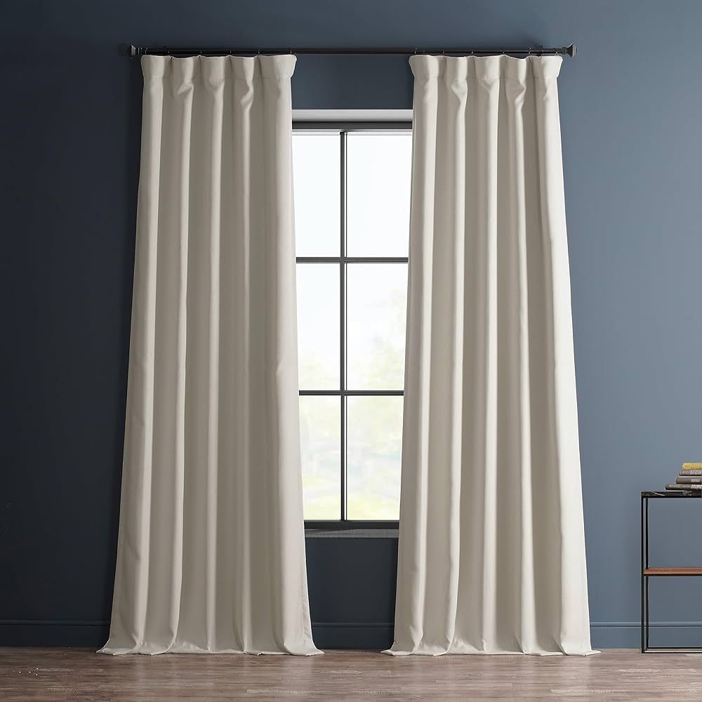 Amazon.com: HPD Half Price Drapes Faux Linen Room Darkening Curtains - 108 Inches Long Luxury Lin... | Amazon (US)