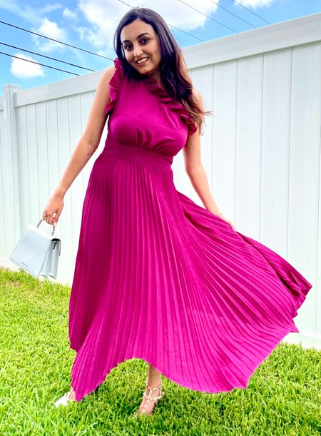 Pleated dress, mango dress, amazon dress, dupe dress, asymmetrical dress, ruffle dress, purple dress, viral dress dupe, amazon fashion

#LTKwedding #LTKunder50 #LTKsalealert