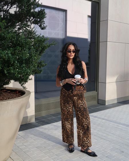 Leopard pants - they’re actually jeans! 

#LTKSpringSale #LTKstyletip #LTKitbag