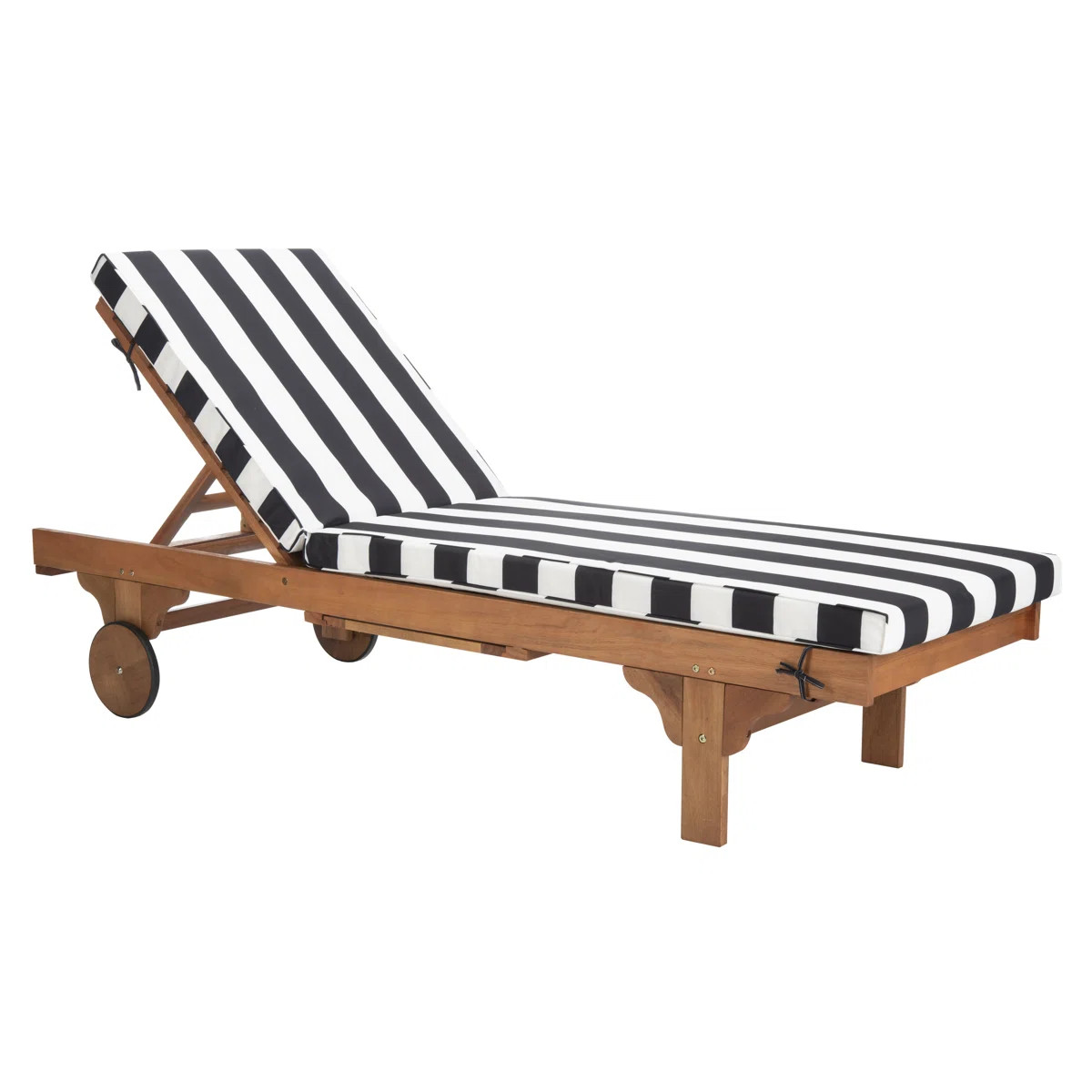 Jivera Outdoor Eucalyptus Wood Chaise Lounge , Cushion Included | Wayfair North America