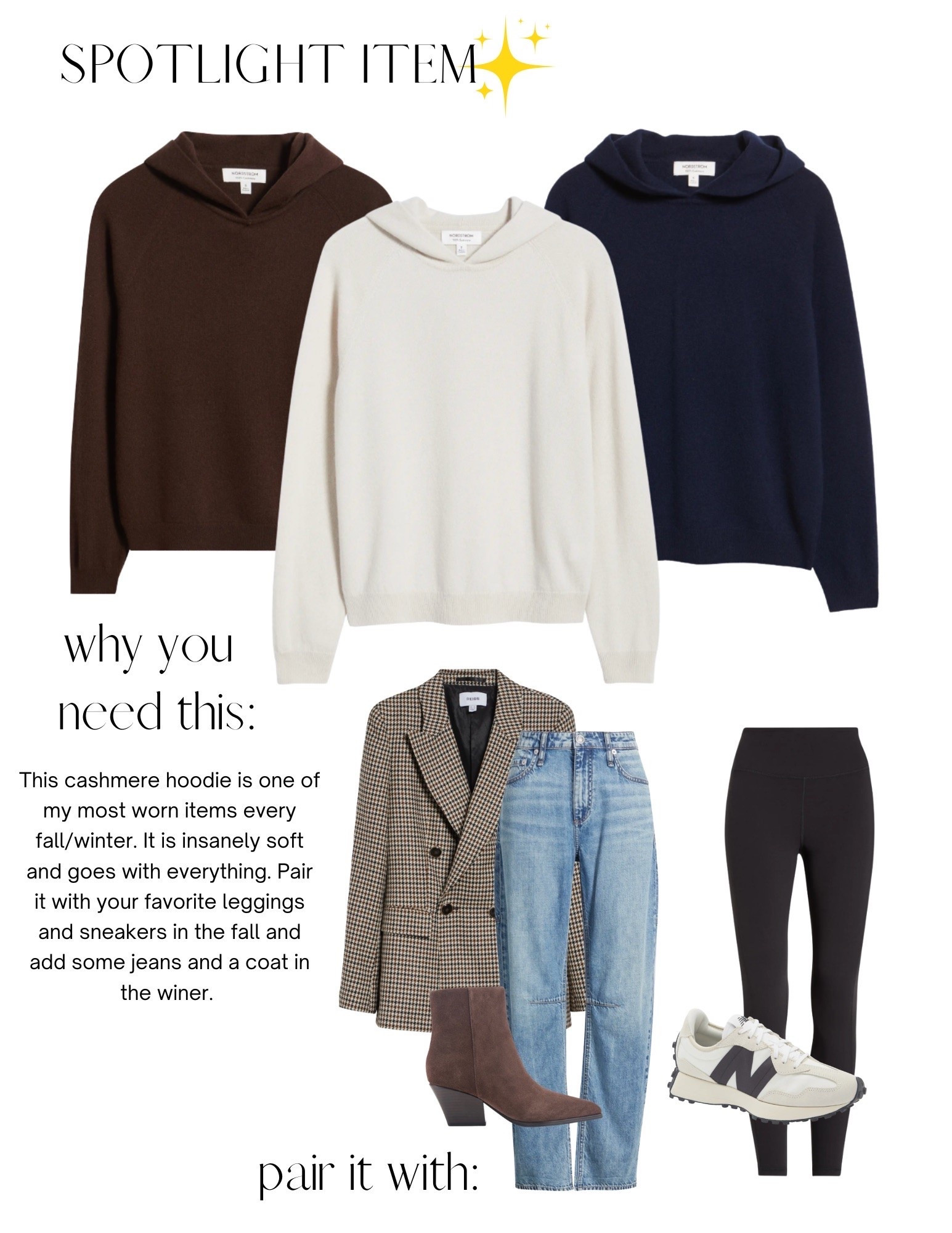 If you only buy one thing from the Nordstrom anniversary sale, make it this cashmere hooded sweater!! excellent quality, super versatile, soft and actually warm!

#LTKootd #LTKgrwm #LTKSaleAlert
