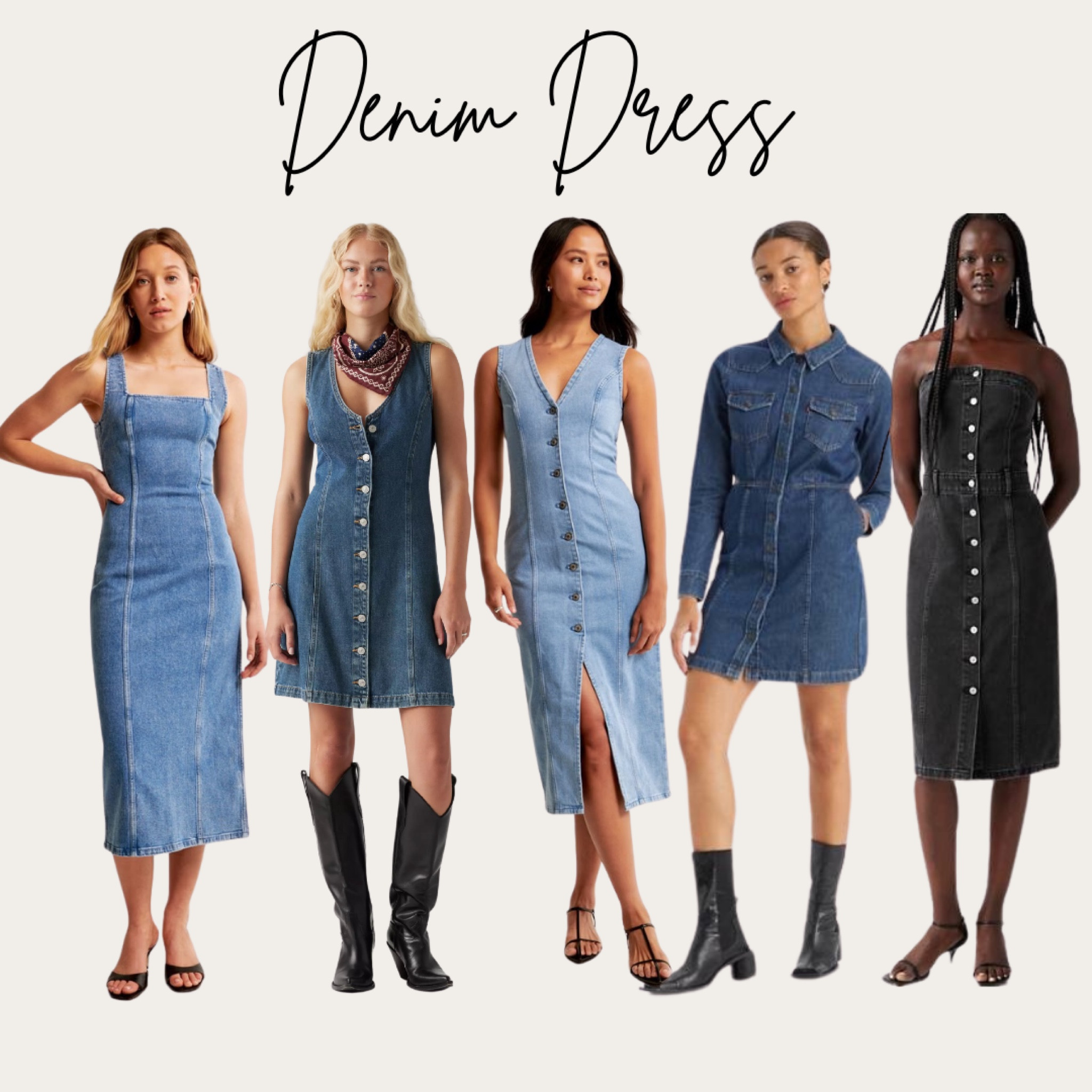 Denim Dress for every style! Casual or dressy! Country concert, date night, work outfit, weekend. #denim #denimdress #casualdress #dress

#LTKMidsize #LTKFallSale #LTKOver40