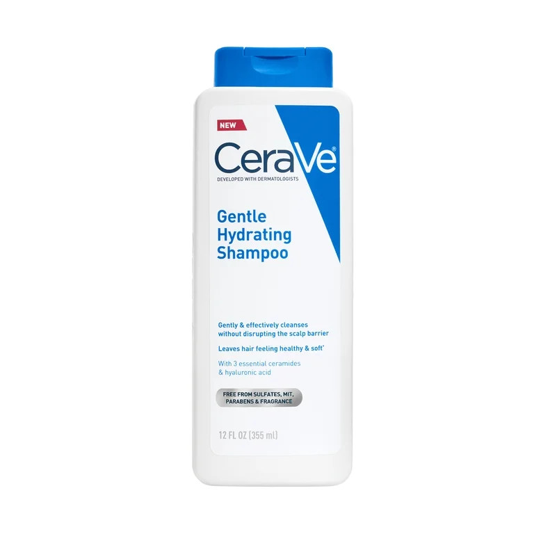 CeraVe Gentle Hydrating Shampoo and Conditioner, Sulfate Free, Paraben Free, Fragrance Free, All ... | Walmart (US)