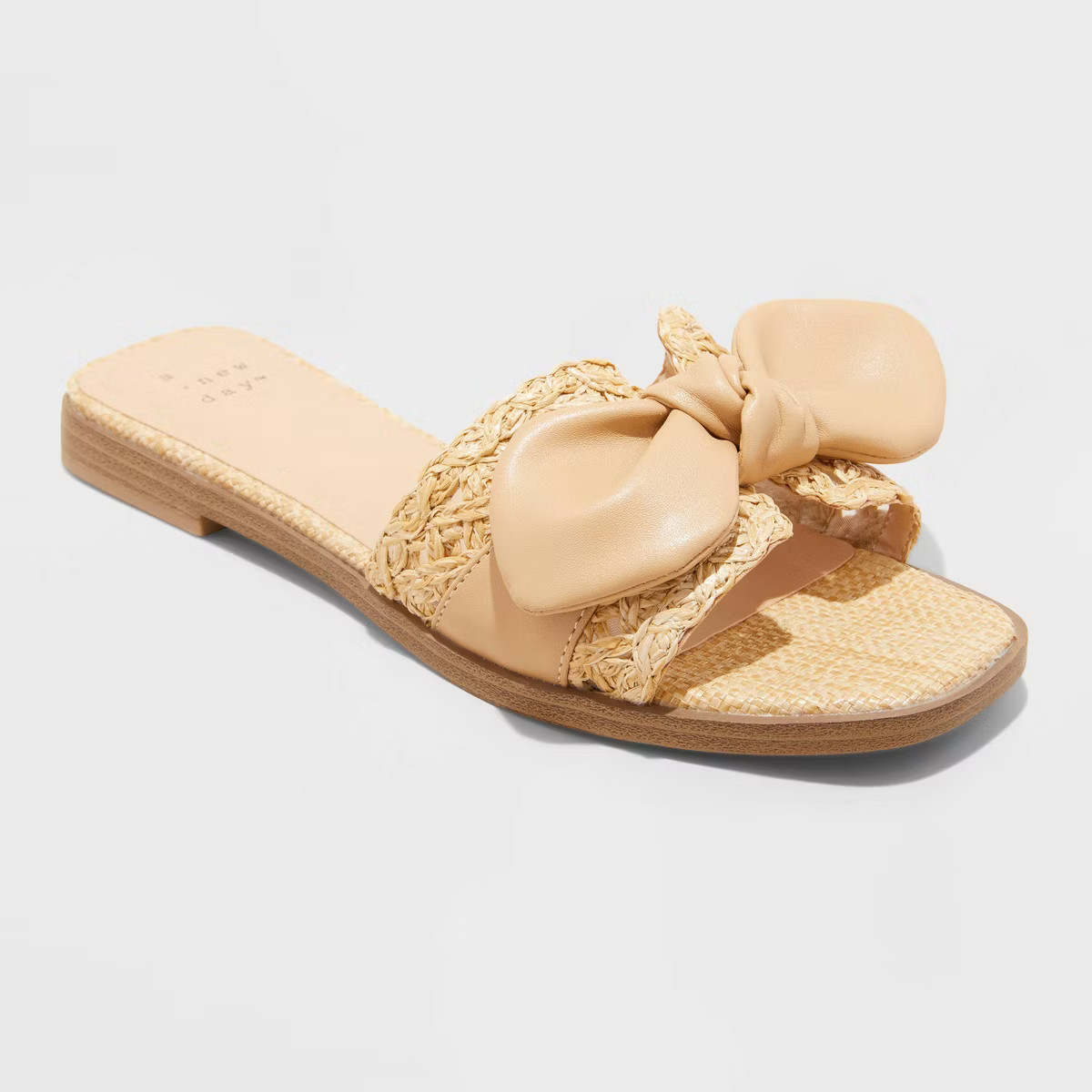 Women's Maple Bow Flat Sandals - A New Day™ | Target