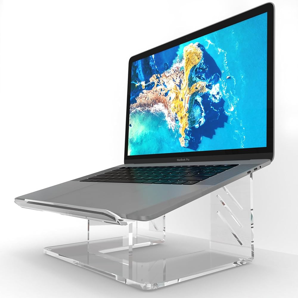 Vray Designs LLC- Acrylic Laptop Stand for Desk, Ergonomic Laptop Riser, Computer Stand for Lapto... | Amazon (US)