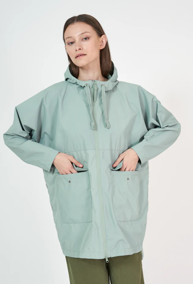 Rominjati Iceberg Green Raincoat | Tanta Wear