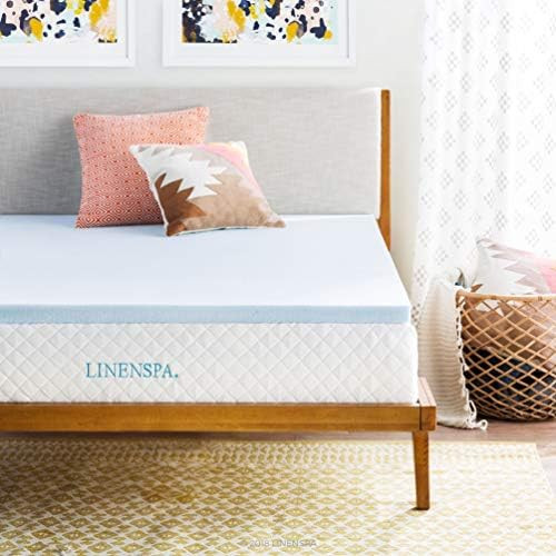 Amazon.com: Linenspa 2 Inch Gel Infused Memory Foam Mattress Topper, Twin: Home & Kitchen | Amazon (US)