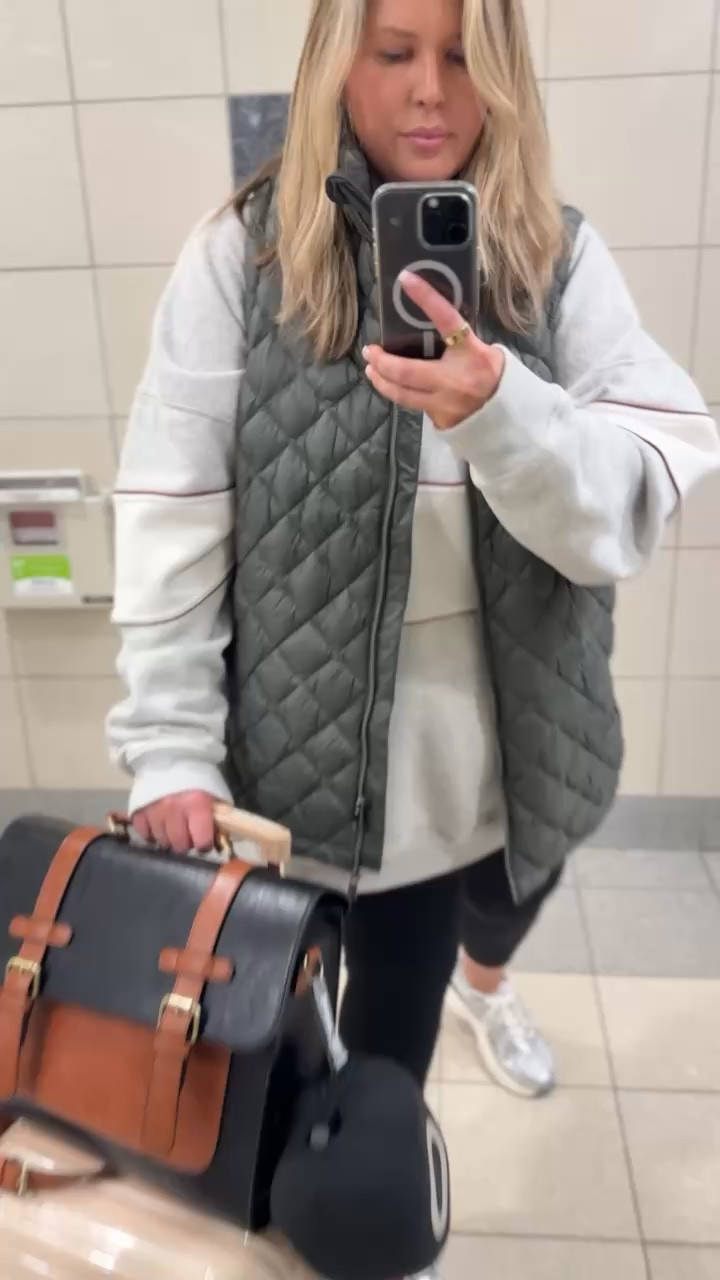 The perfect comfy but chic travel outfit!! These are the Spanx booty boost leggings in a 2X. Then my fave metallic Dream pairs sneakers. The vest is Athleta- I’m in a size 3x but could have done 2x runs true! The hoodie is Abercrombie in a size XXLTALL!

#LTKTravel #LTKPlusSize #LTKWatchNow