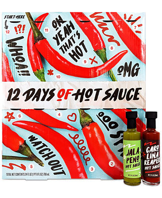 MSRF Holiday 12 Days of Hot Sauce Gift Box Advent Calendar, 12 Piece - Macy's | Macy's