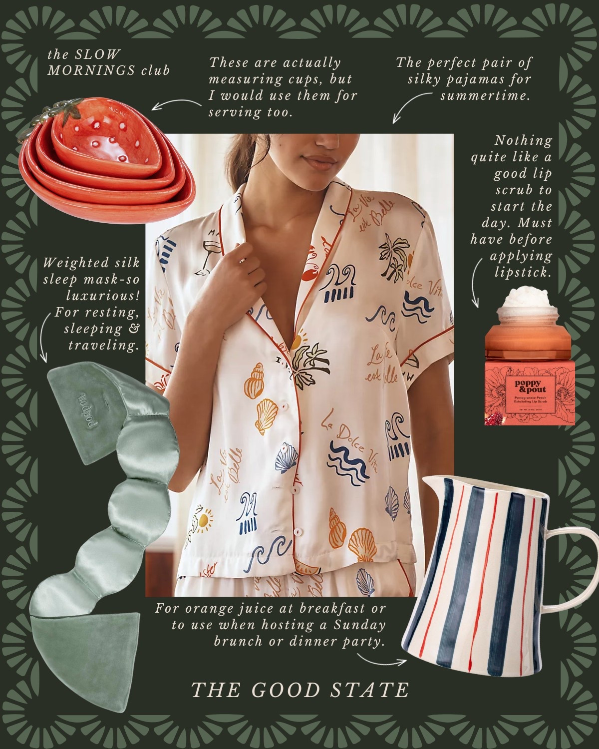 This collection is for those who embrace the slowed down rhythms on an early morning. For the ladies who linger with a cup of coffee in one hand and a journal in the other. For the ones who take notice of the sunlight dancing through the windows and breathes deep the aroma of freshly ground coffee as it’s prepared for the french press. This collection is for those who enjoy matching pajama sets and have one too many coffee mugs (if having too many is even possible). This is for those who are slowing down—even if just internally—in whatever season of life they find themselves in. This is for you☀️ The good state, Lauren England, Amazon, Vera Bradley, slow mornings, Emily lex, pottery barn, beauty, clean beauty, chappywrap, stationary, spring fashion, printfresh, coffee mugs, kitchen, living room, spring, spring home, tuckernuck, print fresh, summer outfit, summer fashion


#LTKSaleAlert #LTKFindsUnder50 #LTKStyleTip