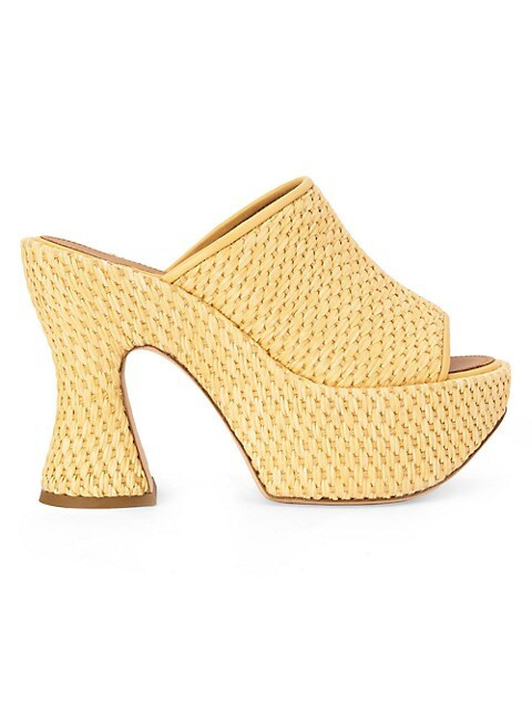 Raffia Platform Mules | Saks Fifth Avenue