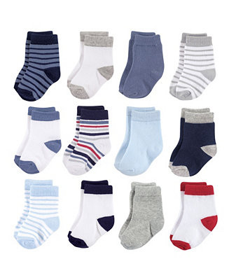 Basic Crew Socks, 12-Pack, 0-24 Months | Macys (US)