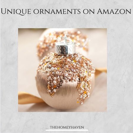 Unique ornaments on amazon! Use on tree or to fill a large bowl on console, coffee table, or dining table! Even to decorate a wreath!

Amazon finds 
Amazon
Christmas ornaments 
Christmas tree
Christmas decor
Holiday decor
Living room decor
Table decor
Console table decor 
Wreaths
Home
Holiday 
Christmas
Thehomeyhaven 

#LTKHoliday #LTKhome #LTKSeasonal