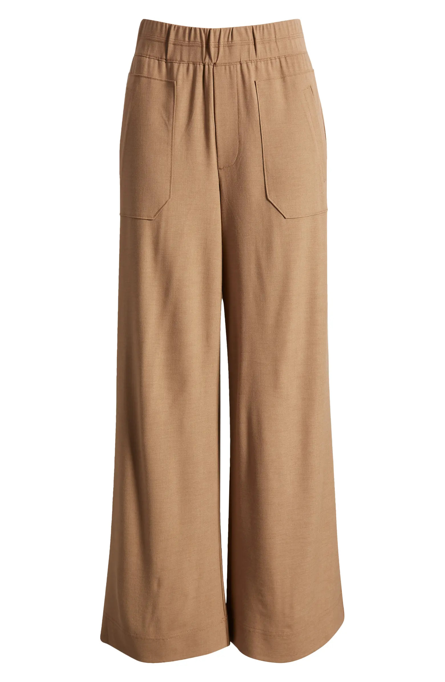 High Waist Patch Pocket Wide Leg Pants | Nordstrom
