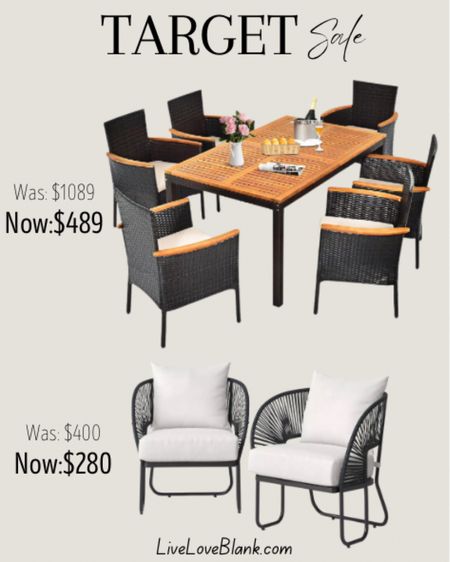 Target outdoor sale
Patio furniture 
Dining table
Outdoor living 



#LTKSaleAlert #LTKHome #LTKSeasonal