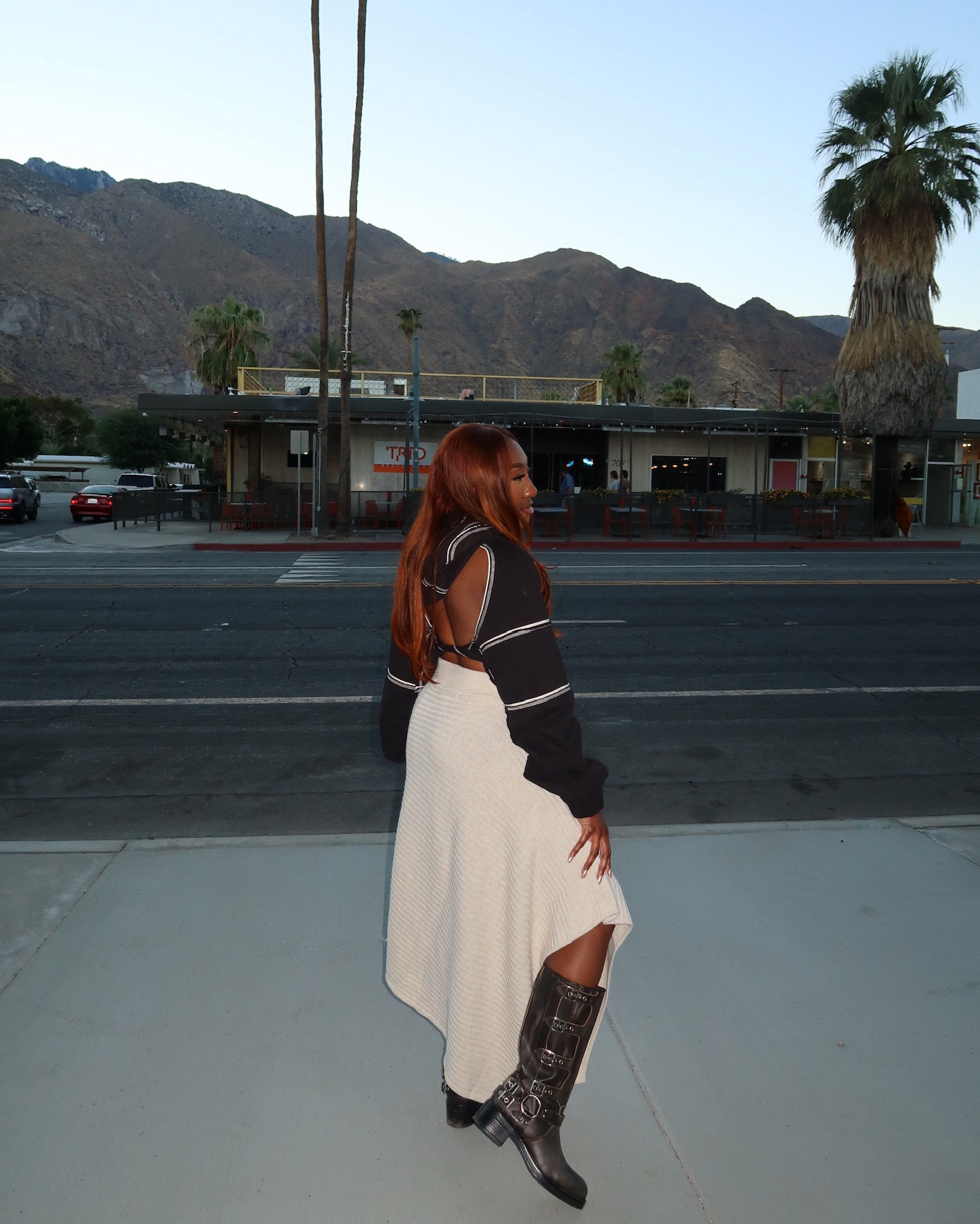 Casual but effective 😍
Backless hoodie 
Knit skirt
Chunky boots #ootd #amazon 
#elyseadamma

#LTKCyberWeek #LTKStyleTip