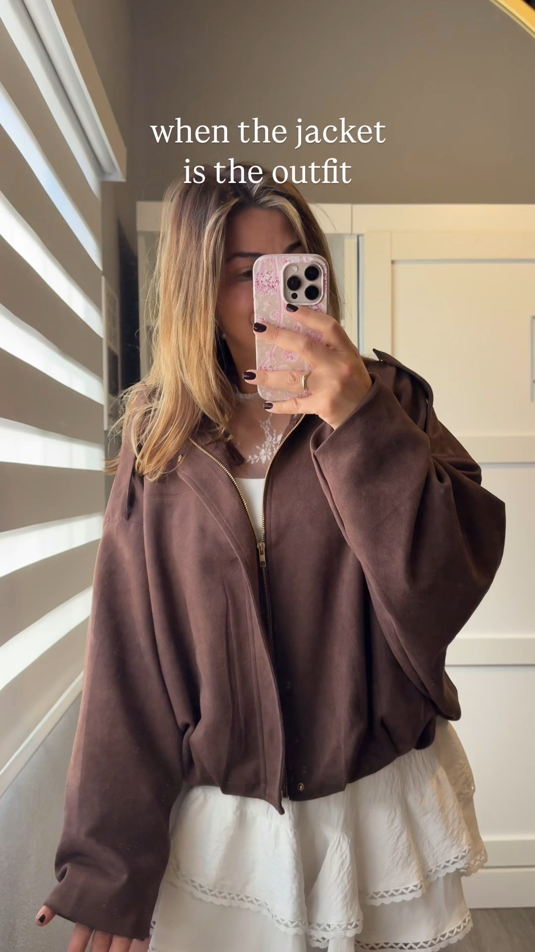 When the jacket is THE outfit! Loving this viral @amazon jacket! It’s so cute and cozy and loving this color 🤎 how would you style this jacket?

#affordablefashion #ootd #amazonfinds #outfitinspo

#LTKGiftGuide #LTKFindsUnder50 #LTKFindsUnder100