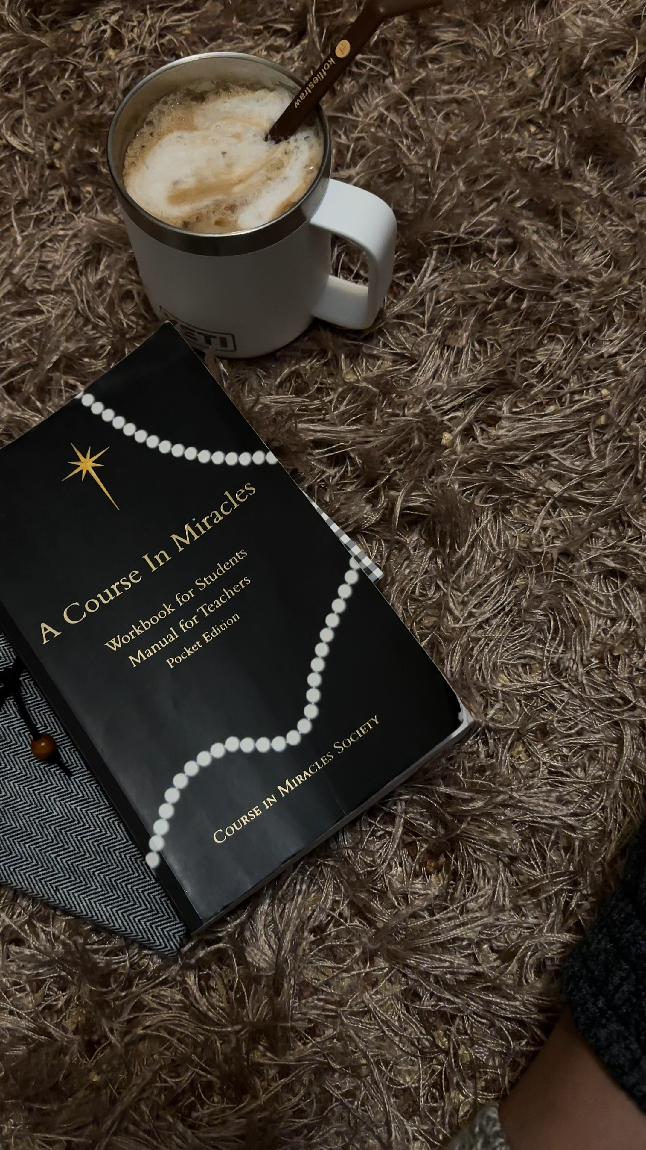 morning devotional a course in miracle book is a must read✨🫶🖤

#LTKhome #LTKVideo