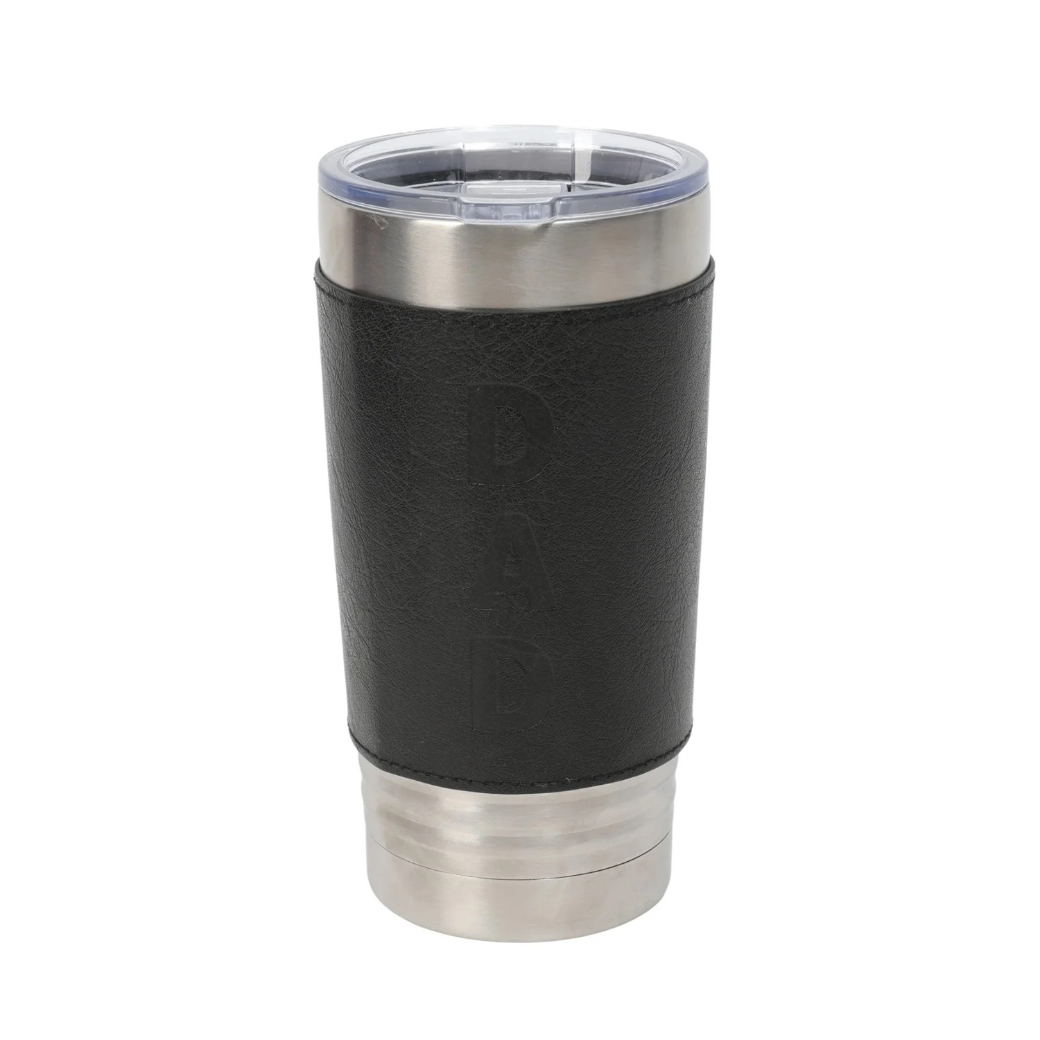 Dad Stainless Steel Tumbler with Faux Leather Sleeve, Gray, 20 oz, Father's Day by Way To Celebra... | Walmart (US)