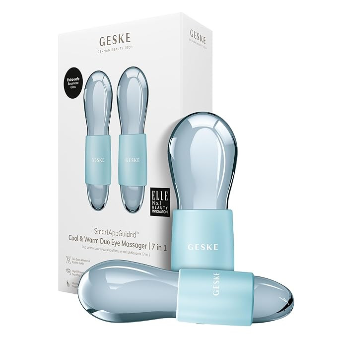 GESKE SmartAppGuided™ Cool & Warm Duo Eye Massager | 7 in 1 | Time-saving Dual Massager | For E... | Amazon (US)