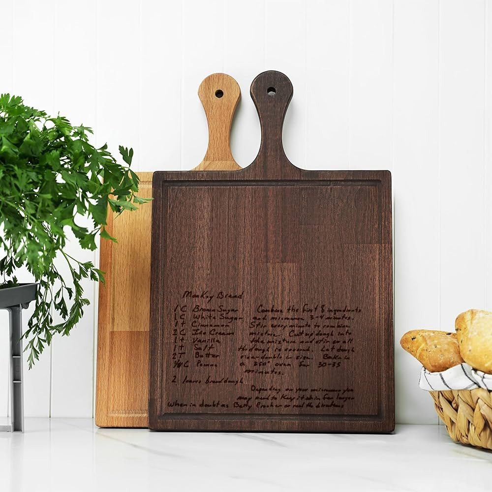 Custom Recipe Cutting Board, Personalized Mom Cutting Board, Engraved Recipe Wood Board, Mom Birt... | Amazon (US)