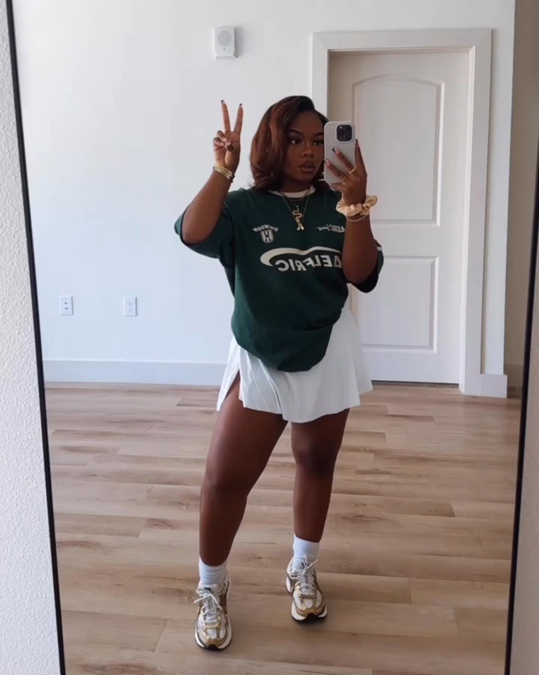 Serving sporty street vibes in this Amazon tennis skirt, oversized tee, and fresh Nike kicks 🎾🔥 Comfy, casual, and ready to turn heads. Tap in on my LTK to shop the look! #StreetwearStyle #TennisSkirtFit #NikeDrip #LTKFinds

#LTKStyleTip