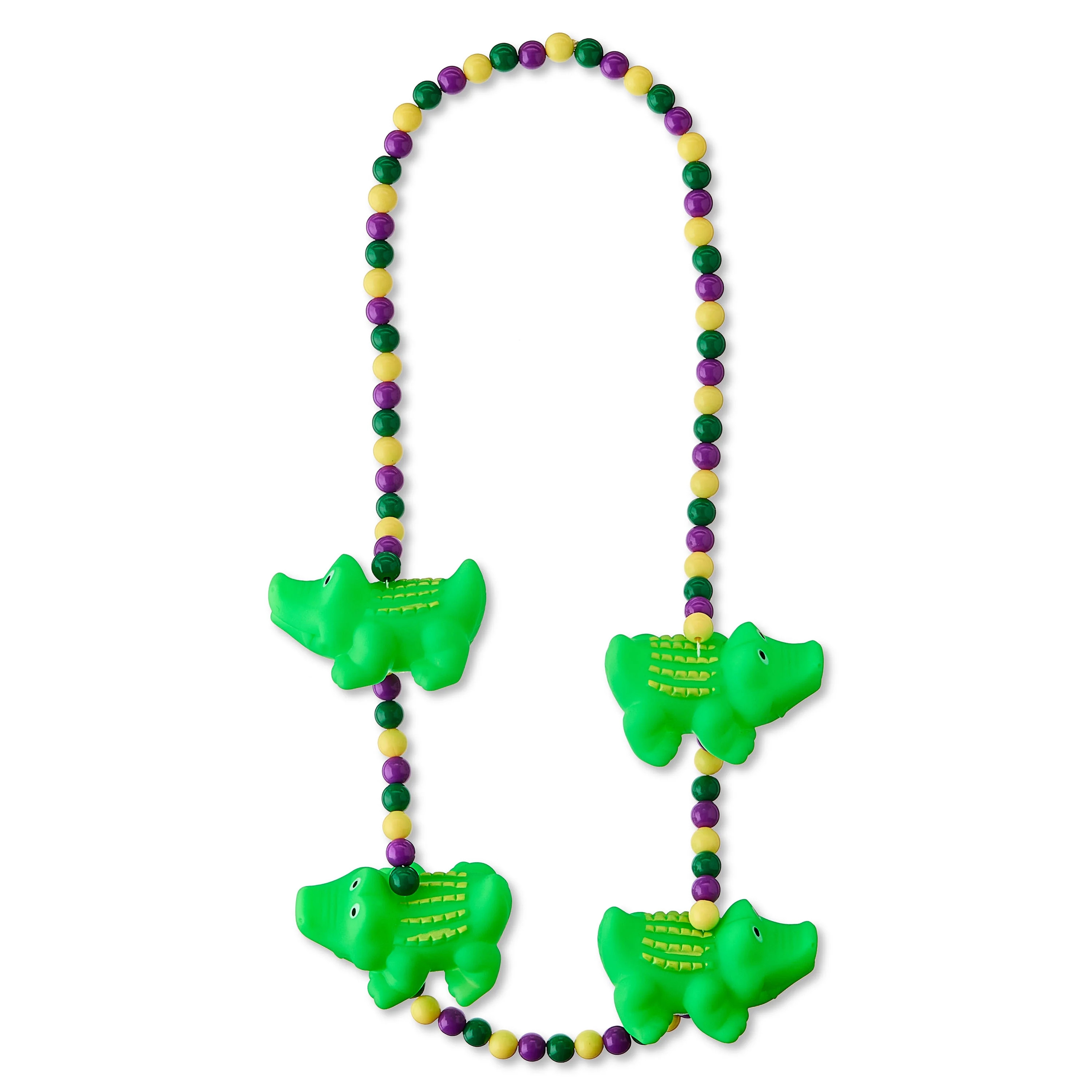 Alligator Necklace, Multicolor, 16", Mardi Gras by Way To Celebrate | Walmart (US)