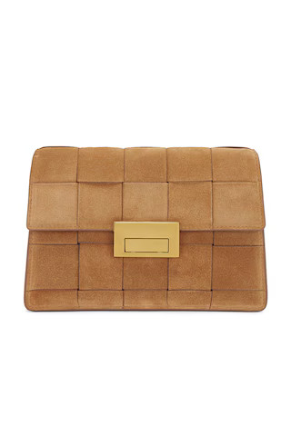 Loeffler Randall Delphine Leather Clutch in Toffee from Revolve.com | Revolve Clothing (Global)