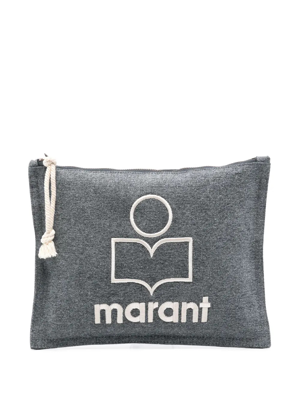 ISABEL MARANT Netia Clutch Bag | Grey | FARFETCH | Farfetch Global