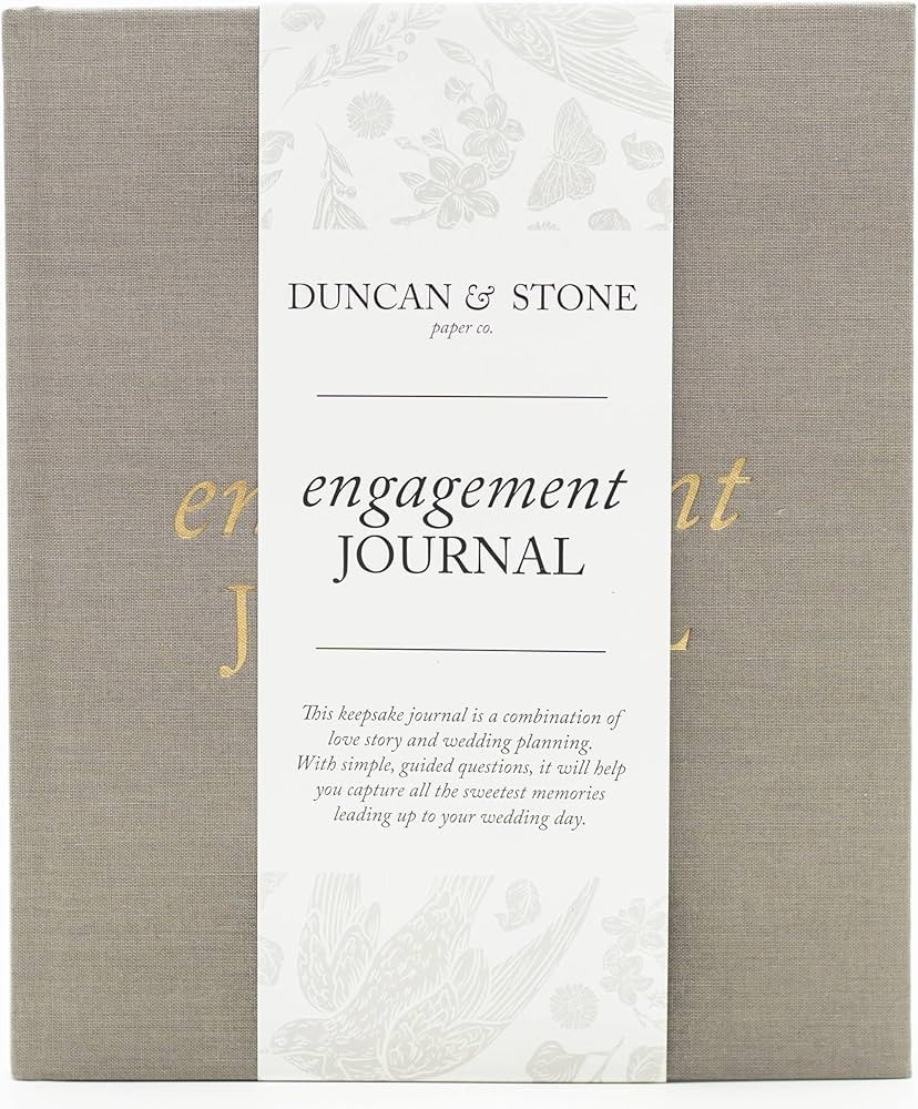 Engagement Journal for Couples (Taupe, 69 Pages) by Duncan & Stone - Wedding Planning Book and Or... | Amazon (US)