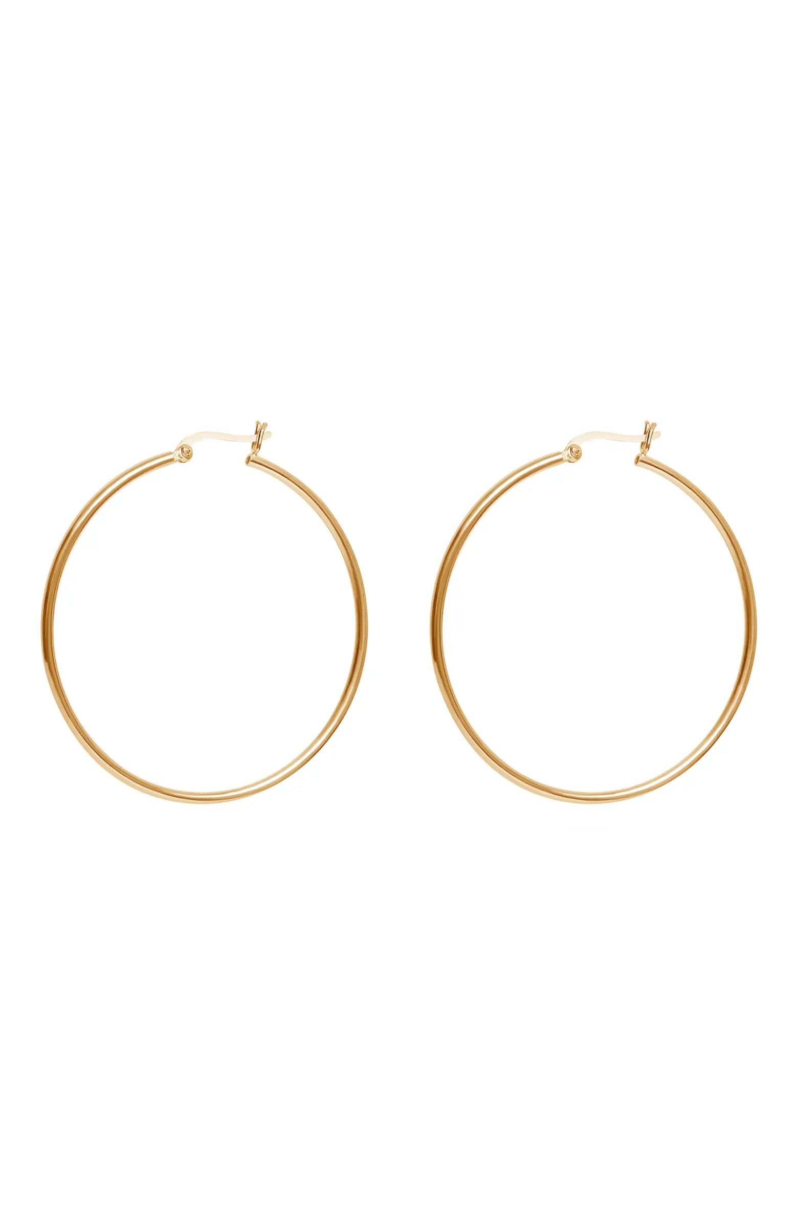 Argento Vivo Sterling Silver Essential Hoop Earrings | Nordstrom | Nordstrom