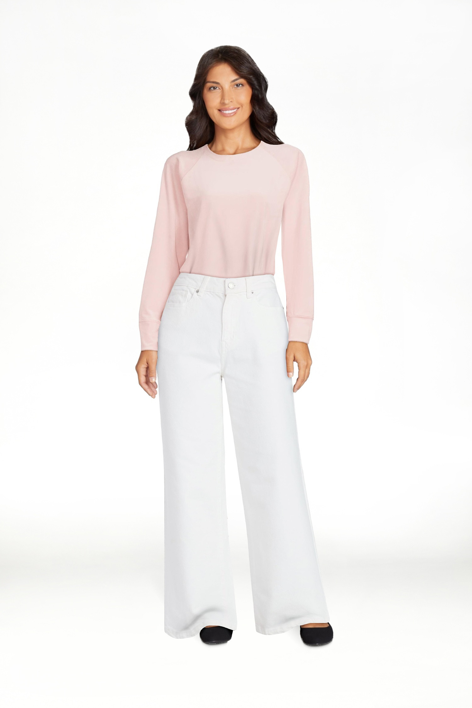 Time and Tru Women's Wide Leg Jeans, 31" Inseam, Sizes 0-22, 0L-22L - Walmart.com | Walmart (US)