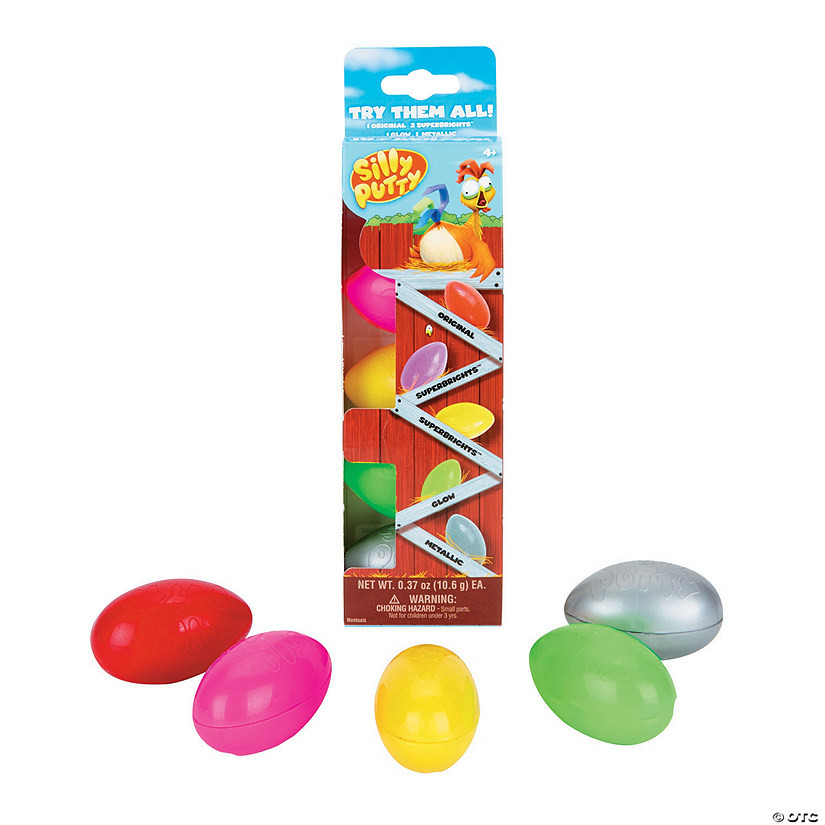 2 1/2" Crayola® Silly Putty Eggs Party Pack - 5 Pc. | Oriental Trading Company