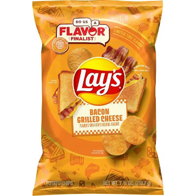 Frito-Lay Lay's Potato Chips Bacon Grilled Cheese​ - 7.75oz | Target