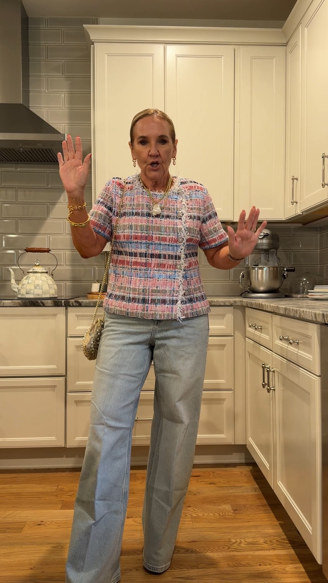 Jeans on sale! This is a large regular, I really needed the large petite. Medium petite would fit, but I wanted a large with these wide legs.
Thanks also has a lightweight denim option that I’m going to Link that I love but not on the sale
Blazer size medium. This is a great dinner outfit outfit.

#LTKSaleAlert #LTKOver40 #LTKWorkwear
