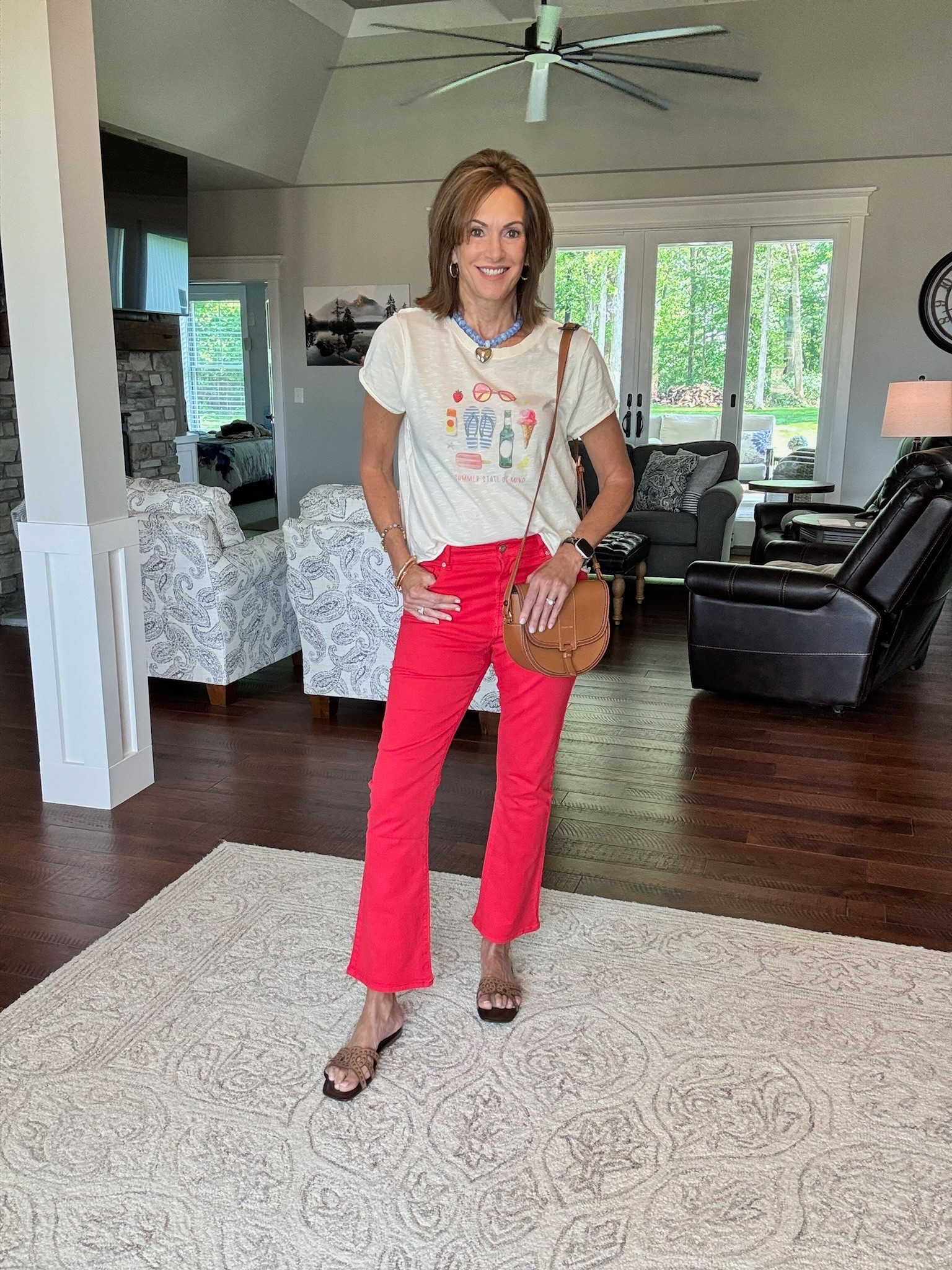 Red jeans - size 29 tall
Graphic tee - medium 

Summer fashion, Date night, GNO, outfit idea, casual outfit, ageless style, over 60 fashion

#LTKootd #LTKSeasonal #LTKOver40