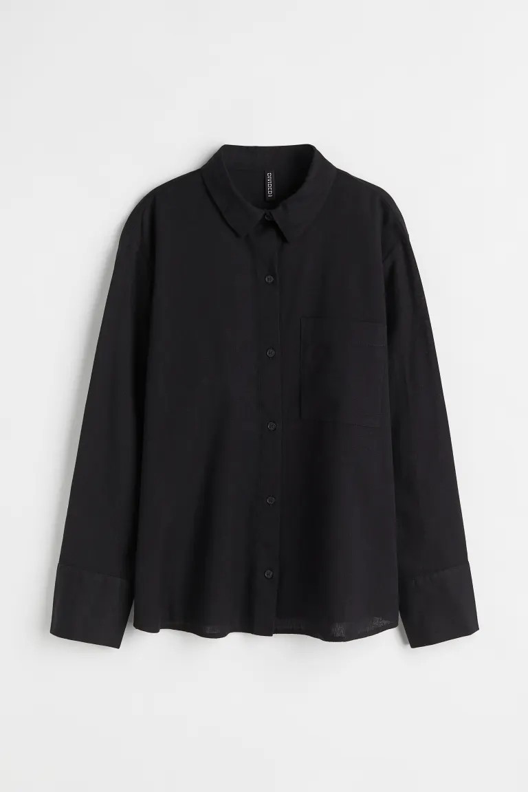 Linen-blend Shirt | H&M (US + CA)