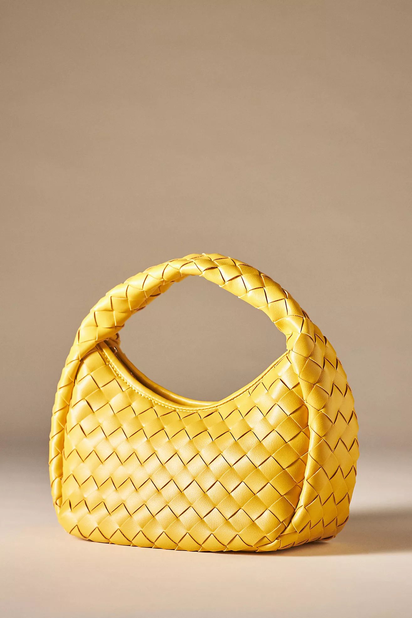 The Inez Woven Faux Leather Bag | Anthropologie (US)