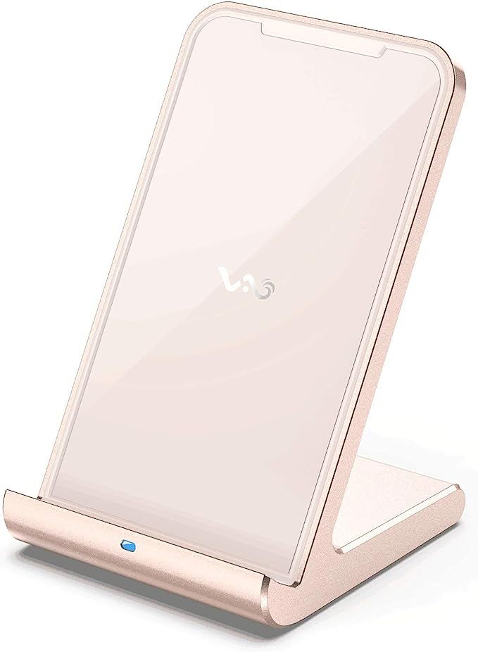 Vebach Fast Wireless Charger Aluminum Frame,Merak1 USB C Qi Certified Wireless Charging Stand,7.5... | Amazon (US)