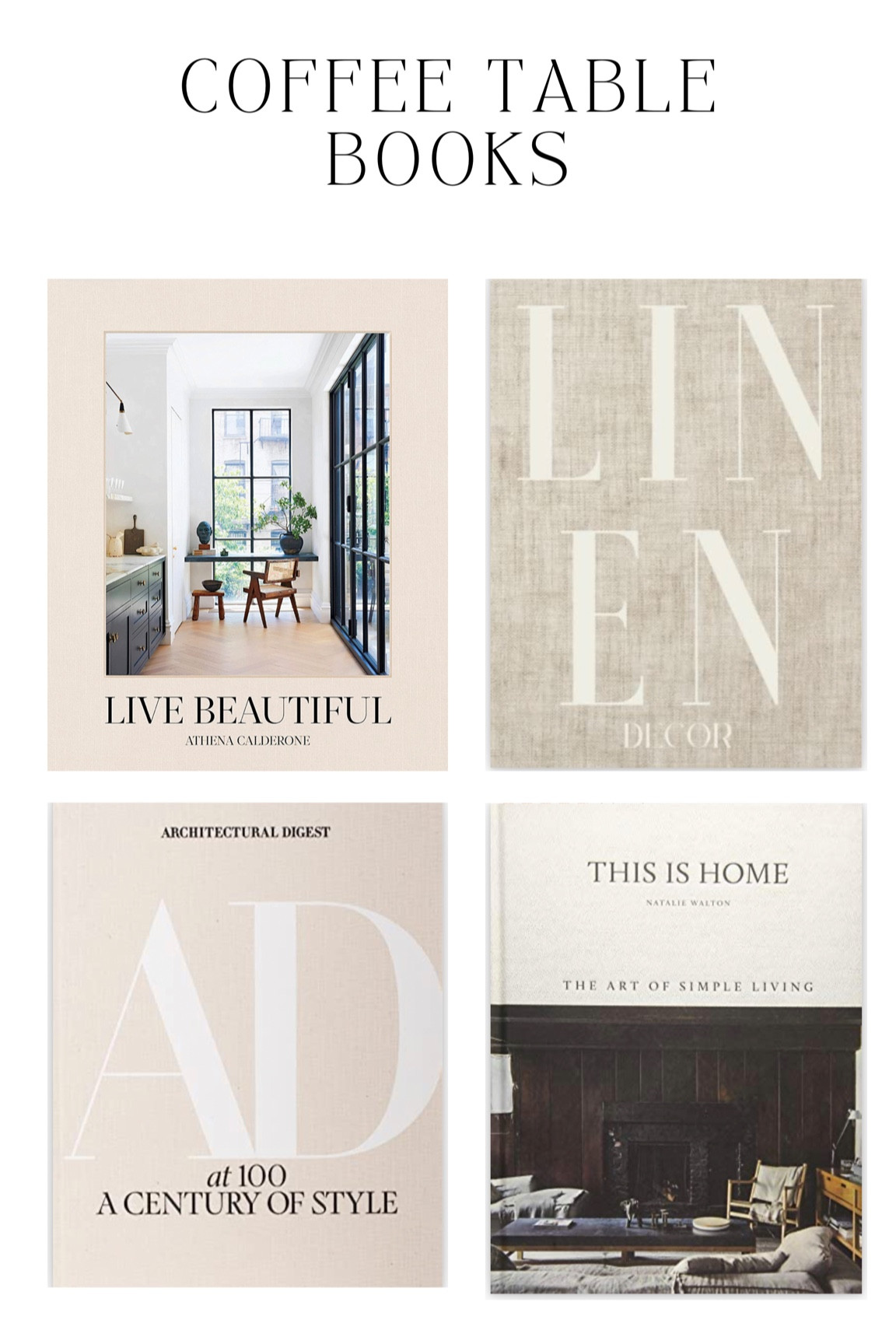 Neutral coffee table books on Amazon

#LTKhome