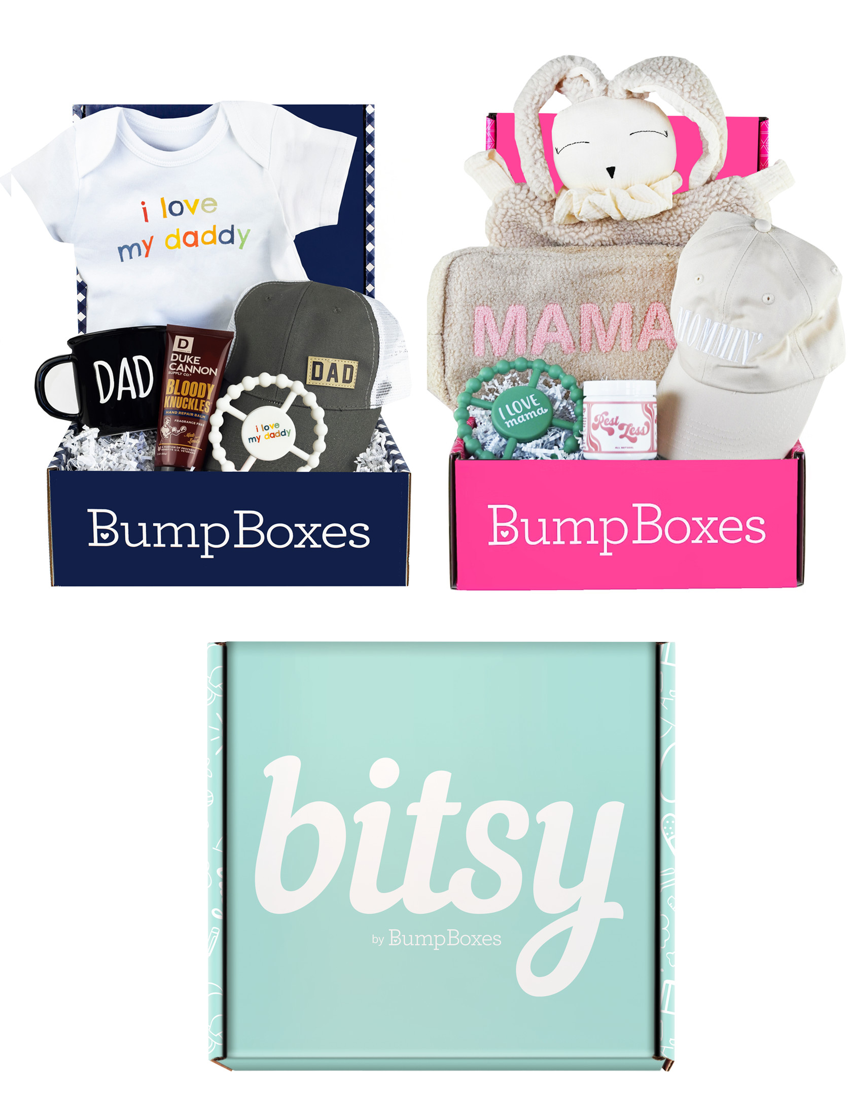 BumpLife New Parents Bundle: New Mom to be Gift Box, Dad Gift Box and Newborn Gift Box | Bump Box... | Bump Boxes