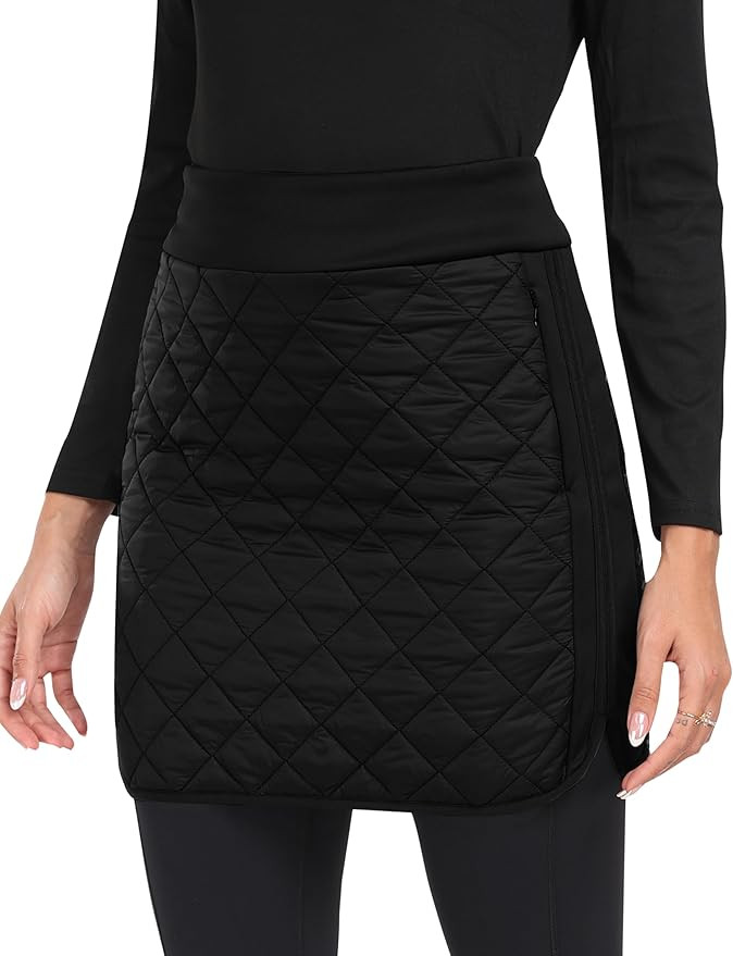 MoFiz Women's Quilted Puffer Skirt Insulated Warm Winter Skirt with Full Zipper Snow Skirts for H... | Amazon (US)