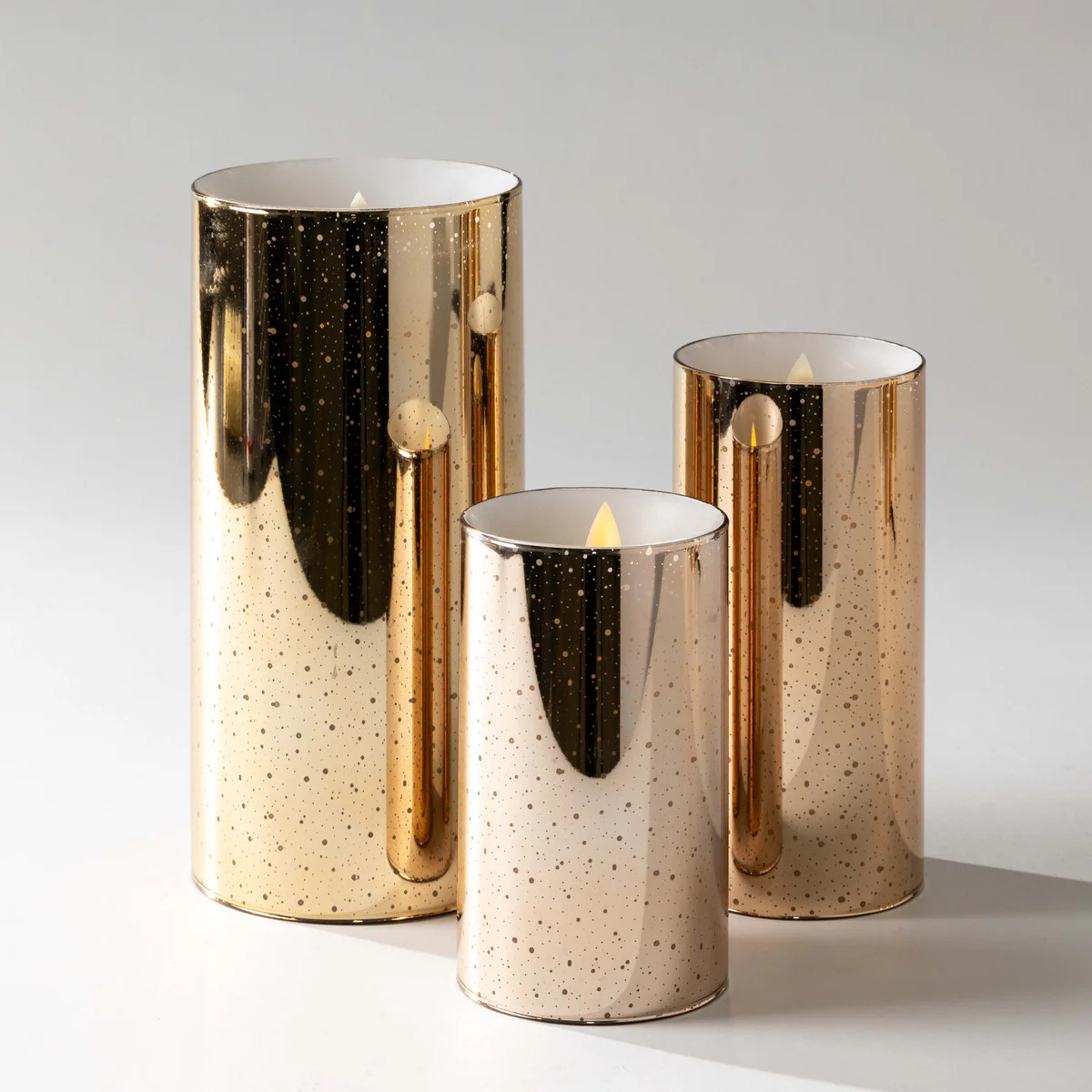 Speckled LED Candle Sets | Modern Locke