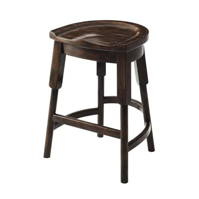 The English Inn Solid Wood Counter Stool | Wayfair North America
