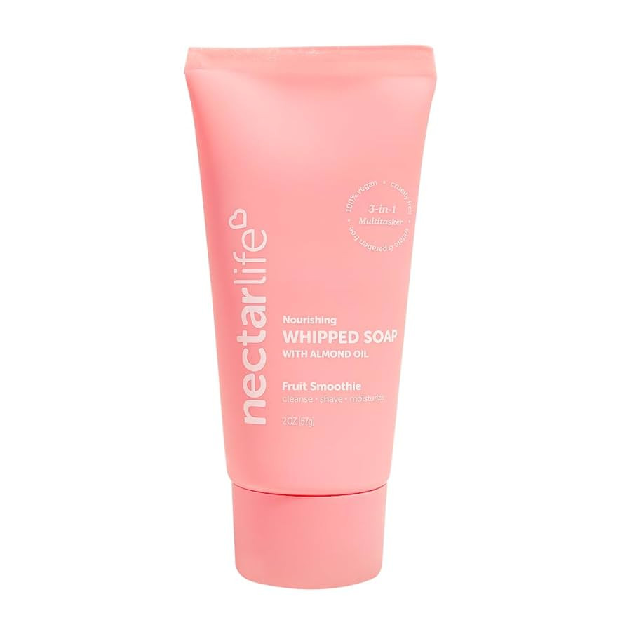 Nectar Bath Treats Whipped Soap and Shave Butter, Travel Size (2 Ounce, Fruit Smoothie) | Amazon (US)