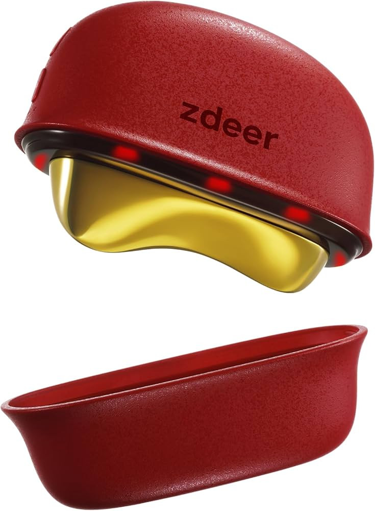 Electric Gua Sha Facial Massager Tool with LED Red Light Therapy & Soothing Vibration, Heated Bra... | Amazon (US)