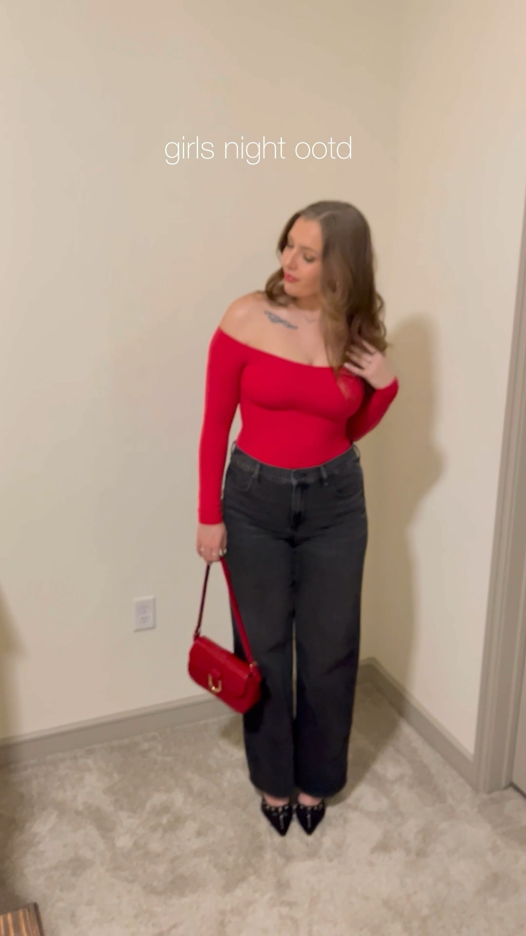 girls night ootd

Gno in Dallas  grwm  date night outfit  red top  black jeans  kitten heels  red purse  winter outfit  winter fashion  ootn  size 8  size 10  tall girl outfits 

#LTKSeasonal #LTKMidsize #LTKStyleTip