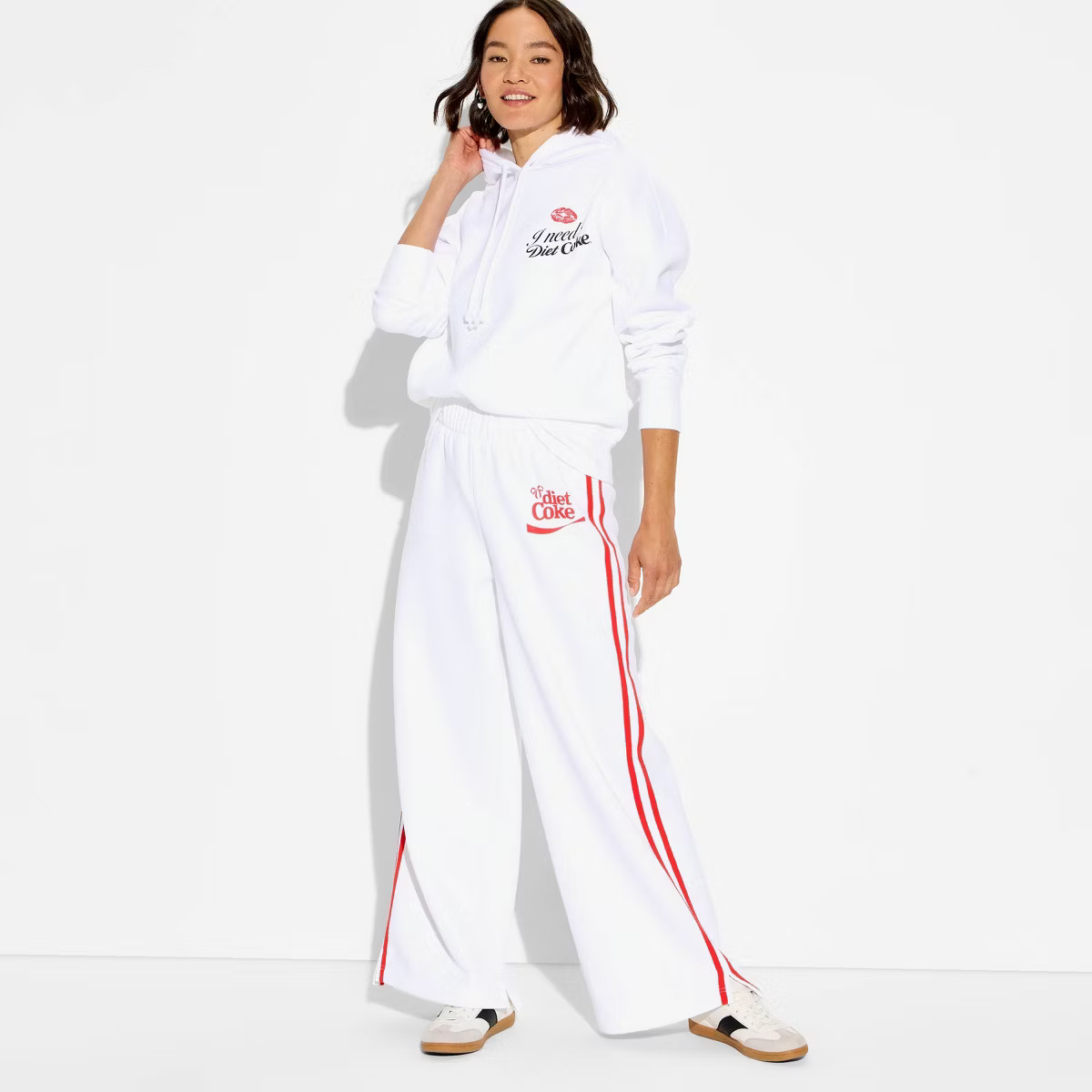 Women's Diet Coke Graphic Sweatpants - White | Target